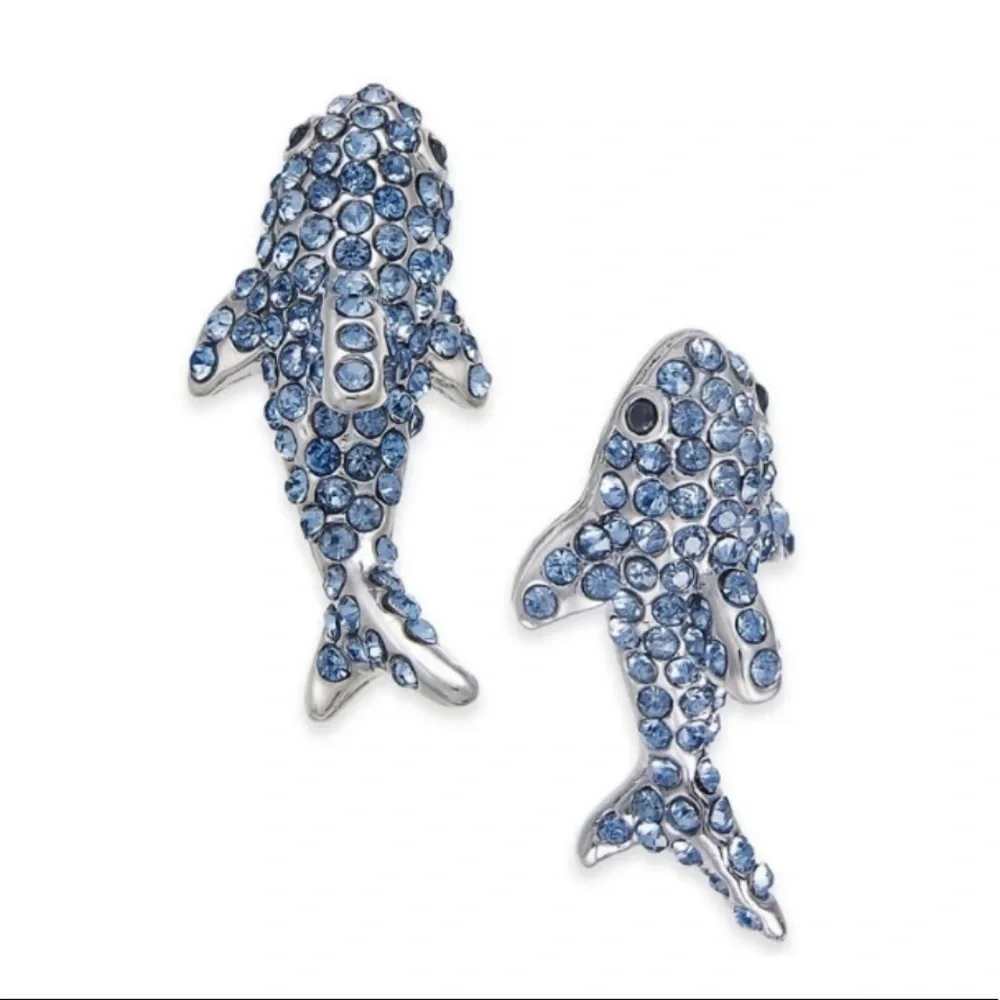 Kate Spade California Pave Shark Earrings